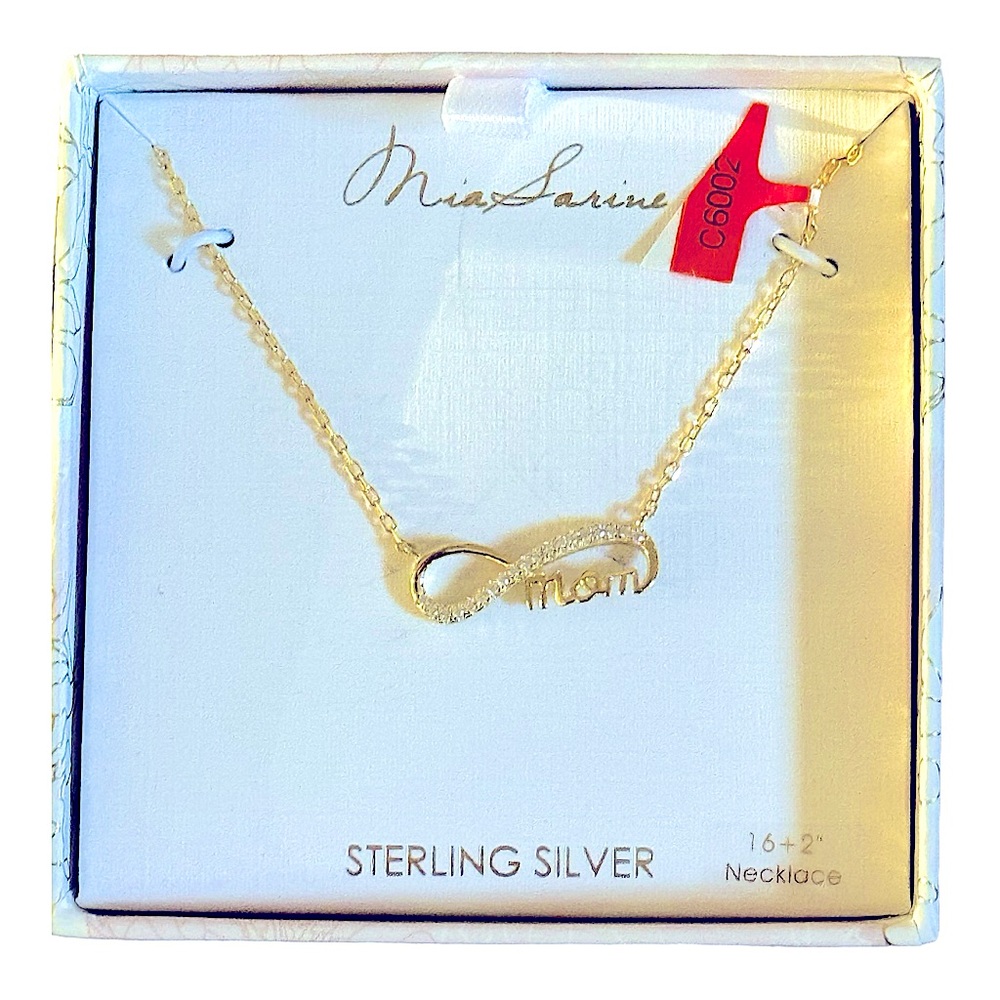 Yellow Gold Plated Essentials Sterling Silver AAA Cubic Zirconia Pendant Necklac